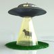 Illustration for article titled A Lamp That Celebrates Alien Cow Abductions Everywhere